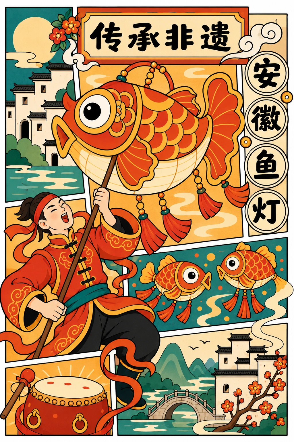 非遗与文学图像 — 非遗主题插画 02